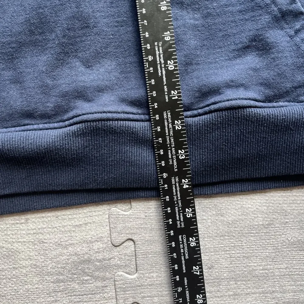 Patagonia Hoodie Women’s Large Pullover Navy Blue P-6 Logo Uprisal Sweatshirt - Picture 4 of 7